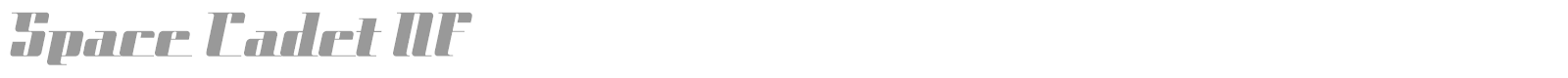 Space Cadet font preview