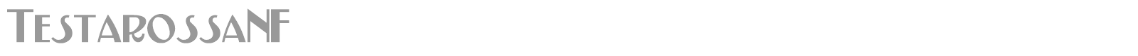 Testarossa font preview