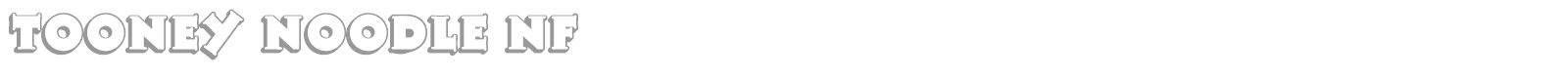 Tooney Noodle font preview