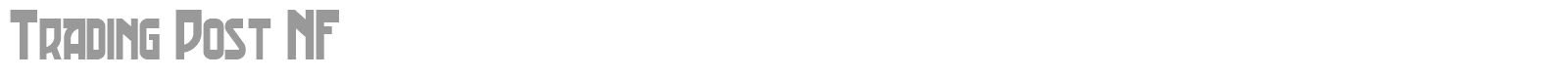 Trading Post font preview