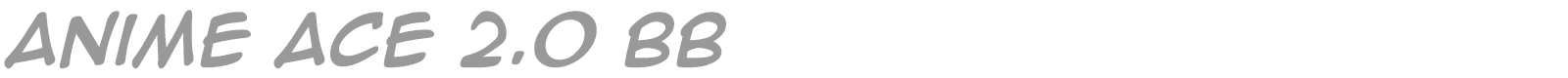 Anime Ace font preview