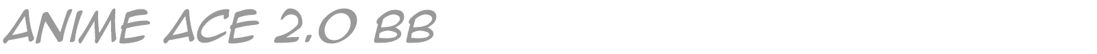 Anime Ace font preview