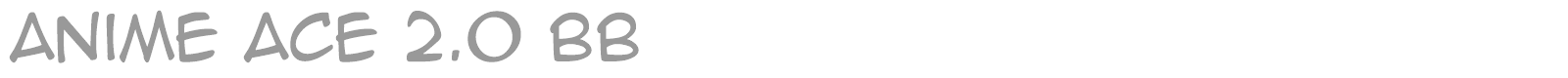Anime Ace font preview