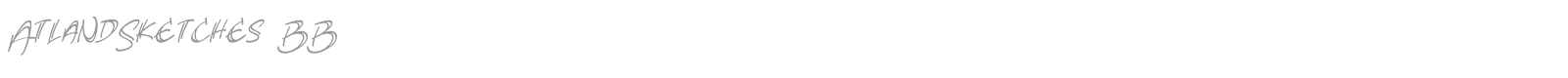 Atland Sketches font preview