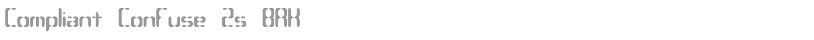 Compliant Confuse font preview