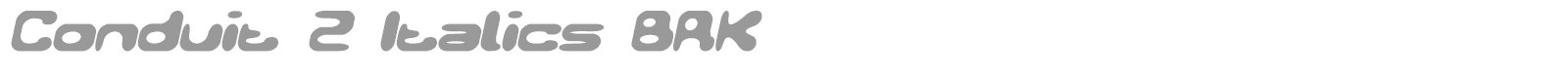 Conduit font preview
