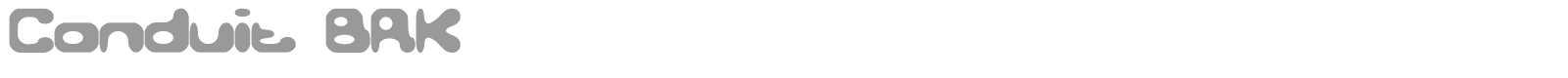Conduit font preview