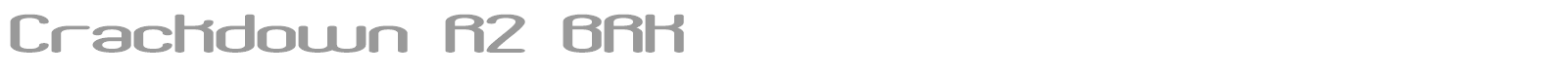 Crackdown font preview
