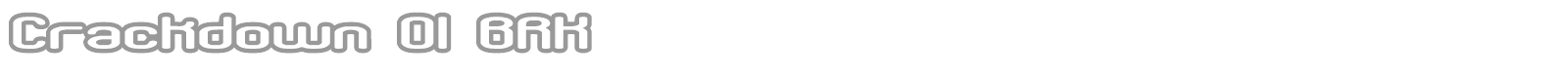 Crackdown font preview