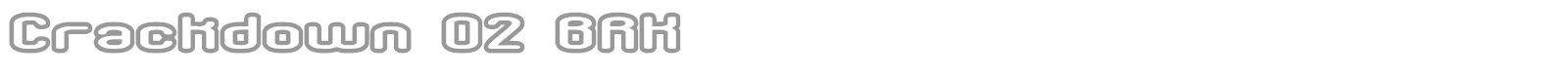 Crackdown font preview