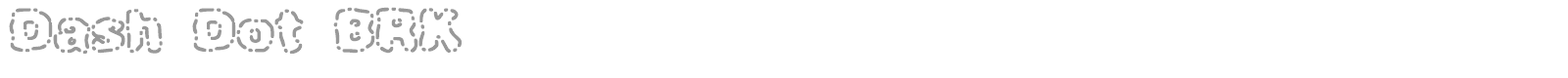Dash Dot font preview