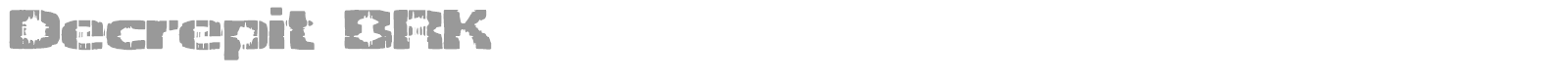 Decrepit font preview