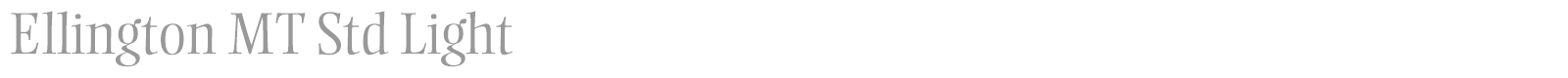 Ellington MT Std font preview