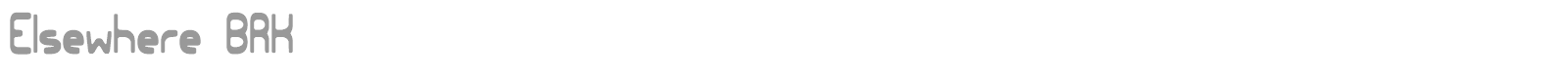 Elsewhere font preview