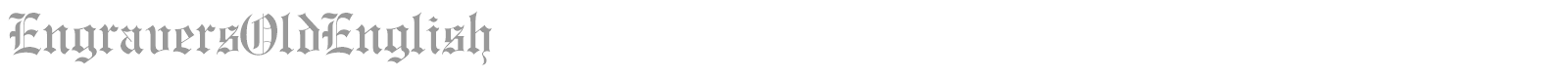 EngraversOldEnglish font preview