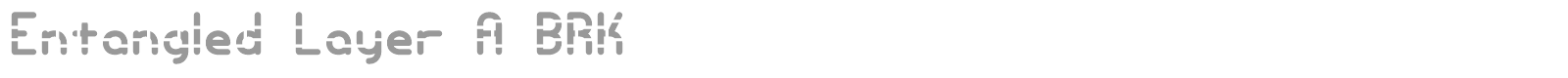 Entangled font preview