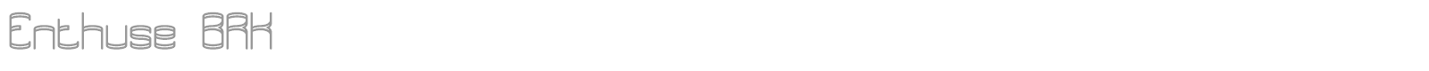 Enthuse font preview