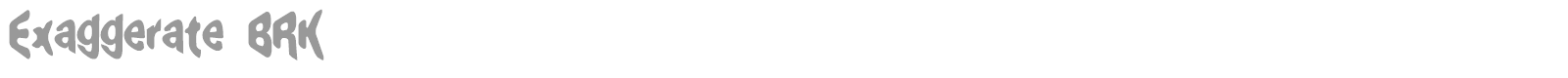 Exaggerate font preview