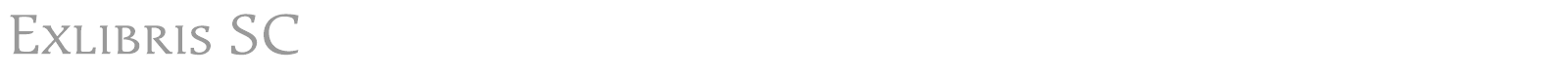 Exlibris font preview