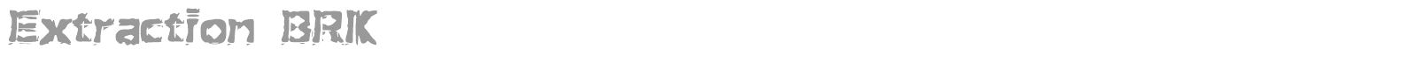 Extraction font preview