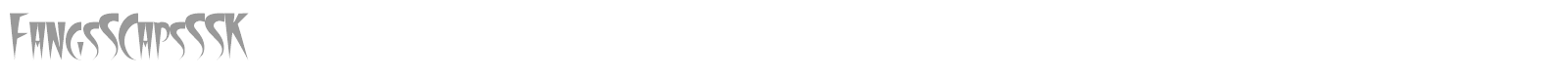 FangsSCapsSSK font preview