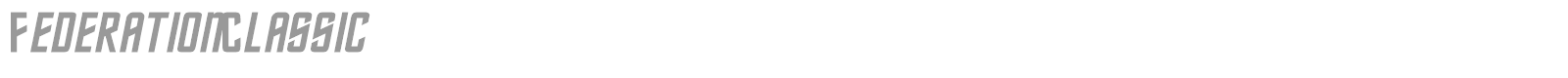 Federation font preview