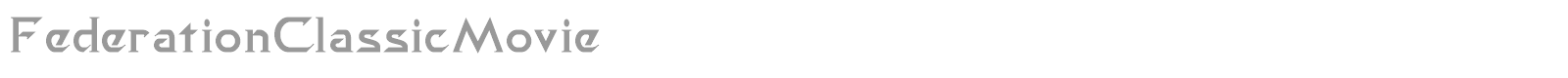 Federation font preview