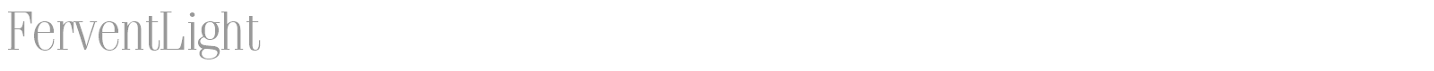 FerventLight font preview