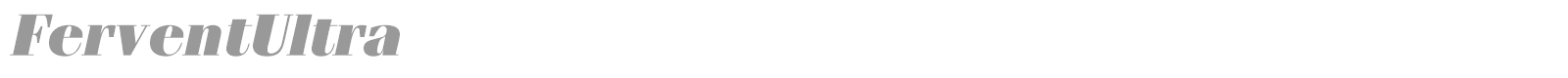 FerventUltra font preview