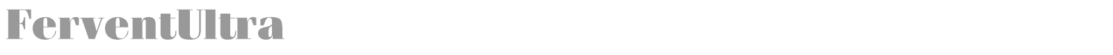FerventUltra font preview