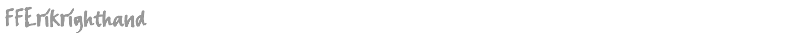FFErikrighthand font preview
