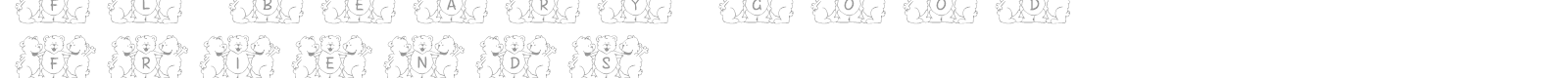 FL Beary Good Friends font preview