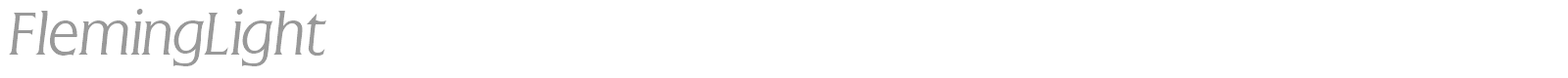 FlemingLight font preview