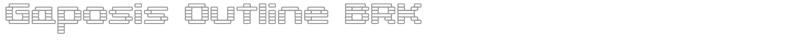 Gaposis font preview