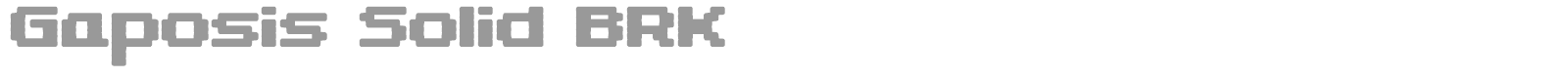 Gaposis font preview