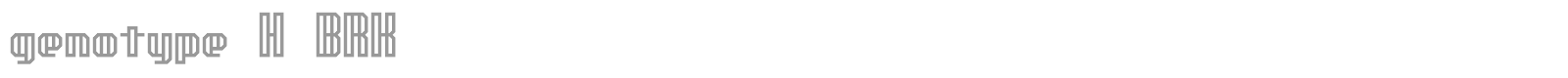 Genotype font preview