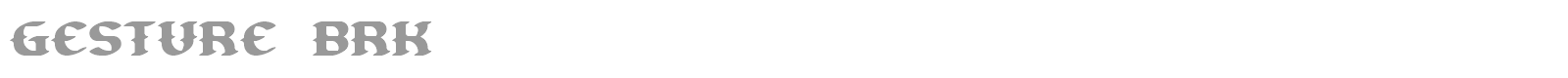Gesture font preview