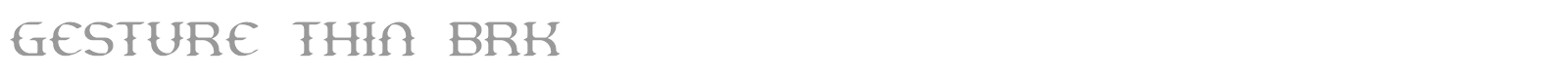 Gesture font preview