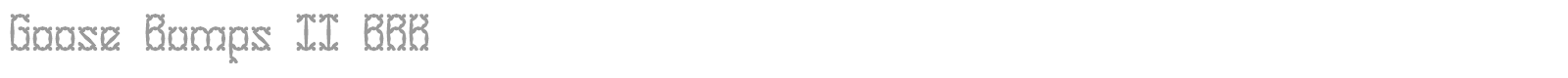 GooseBumps font preview