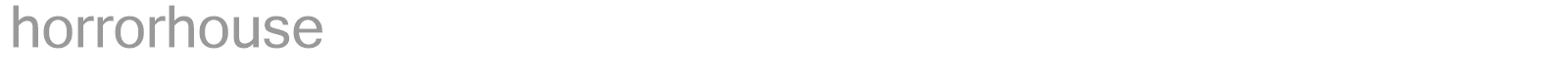horrorhouse font preview