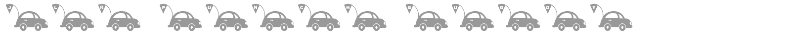 JLR Punch Buggy font preview
