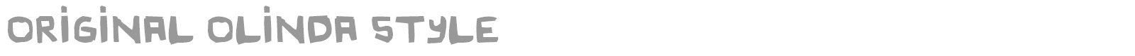 Original Olinda Style font preview