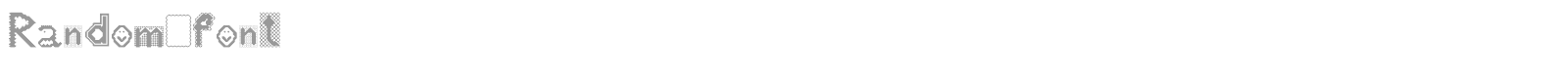 Random font font preview