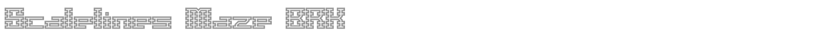 Scalelines font preview