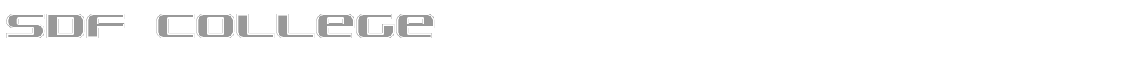 SDF College font preview