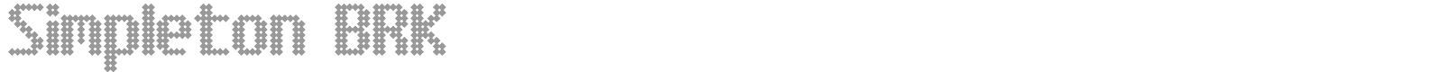Simpleton font preview