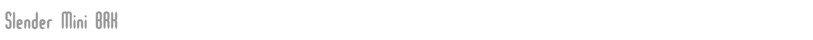 Slender font preview
