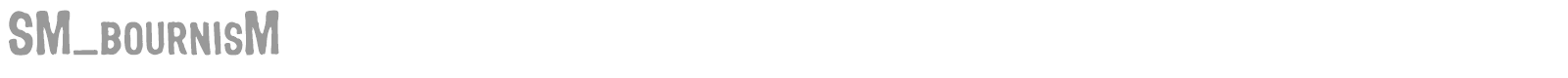 SM_bournisM font preview