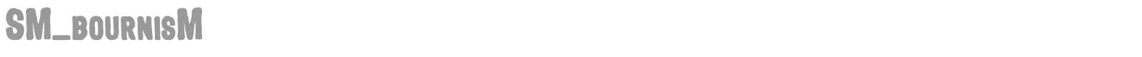 SM_bournisM font preview