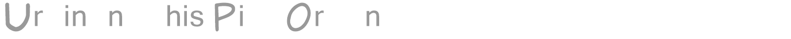 Urbain and his Pig Organ font preview